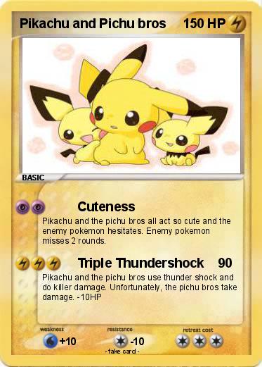 Pokemon Pikachu and Pichu bros