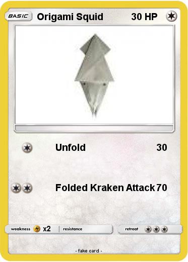 Pokemon Origami Squid