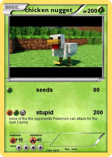 Pokemon chicken nugget