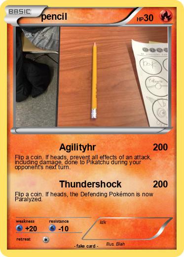 Pokemon pencil
