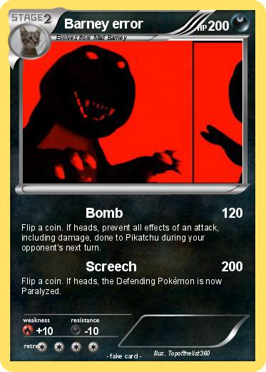Pokemon Barney error