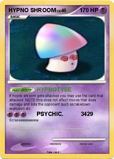 Pokemon HYPNO SHROOM