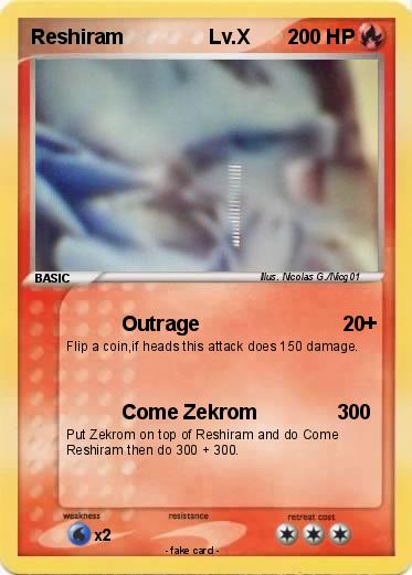 Pokemon Reshiram               Lv.X