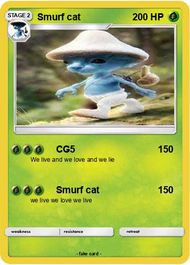Pokemon Smurf cat