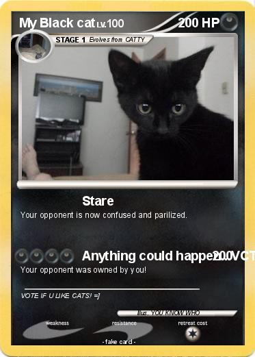 Pokemon My Black cat