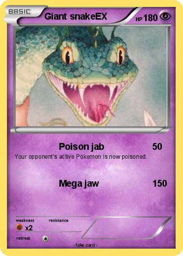 Pokemon Giant snakeEX