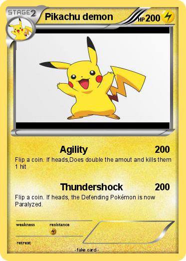 Pokemon Pikachu demon