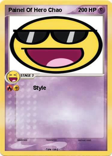 Pokemon Painel Of Hero Chao