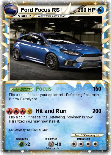 Pokemon Ford Focus RS