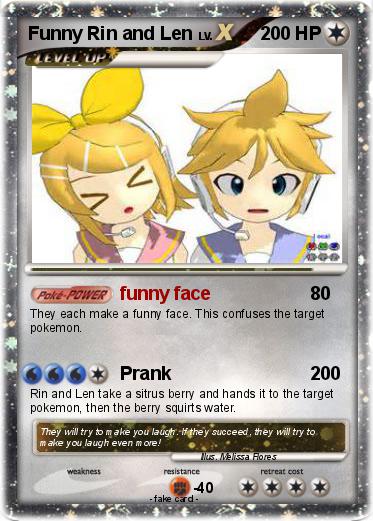 Pokemon Funny Rin and Len