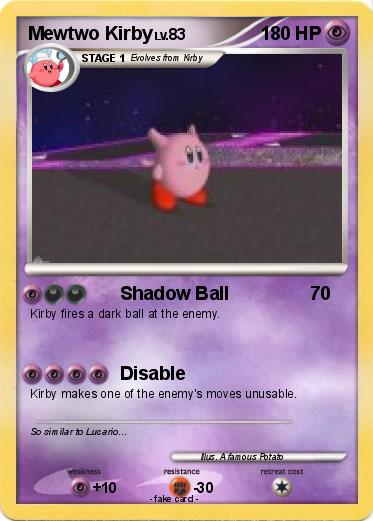 Pokemon Mewtwo Kirby