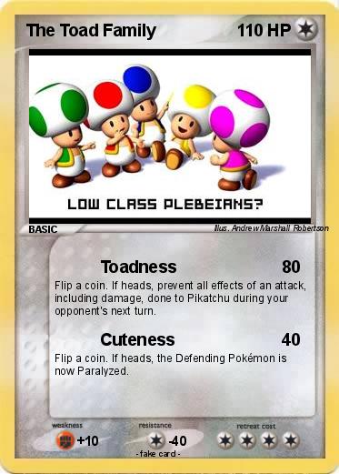 Pokemon The Toad Family