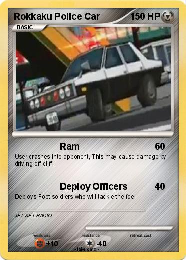 Pokemon Rokkaku Police Car