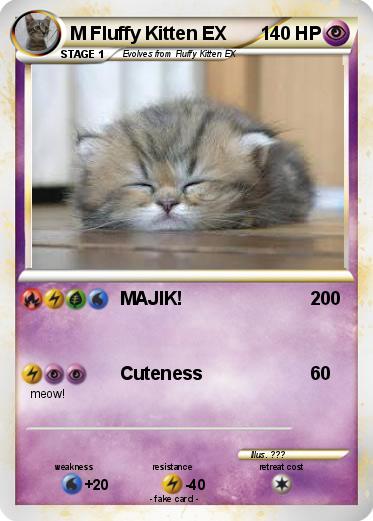 Pokemon M Fluffy Kitten EX