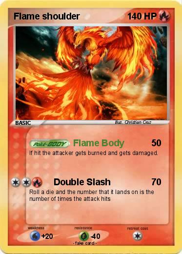 Pokemon Flame shoulder