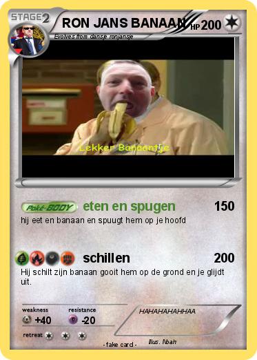 Pokemon RON JANS BANAAN