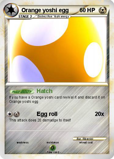 Pokemon Orange yoshi egg