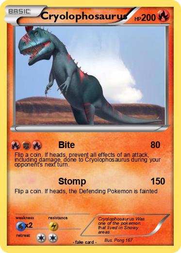 Pokemon Cryolophosaurus