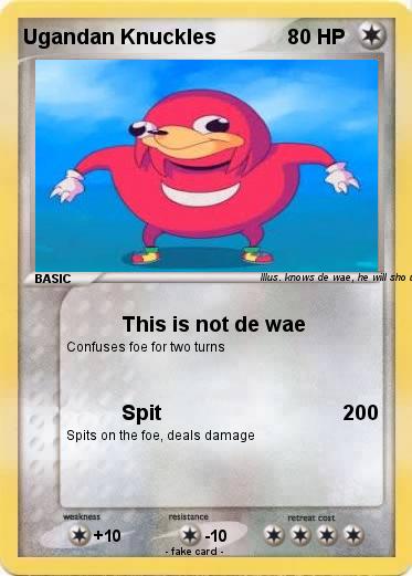 Pokemon Ugandan Knuckles