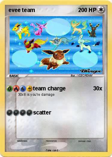 Pokemon evee team