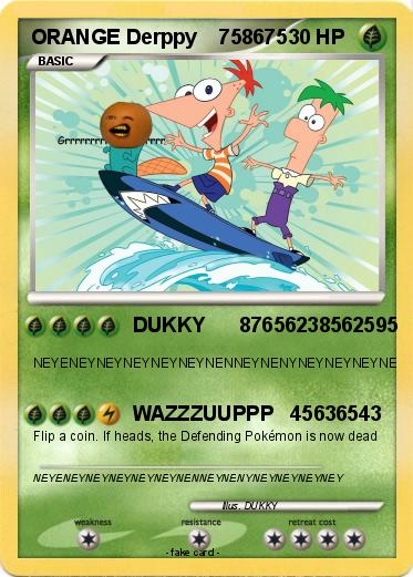 Pokemon ORANGE Derppy    758675