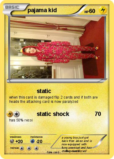 Pokemon pajama kid