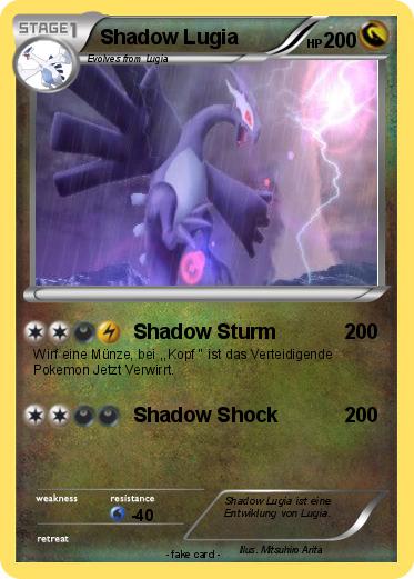 Pokemon Shadow Lugia