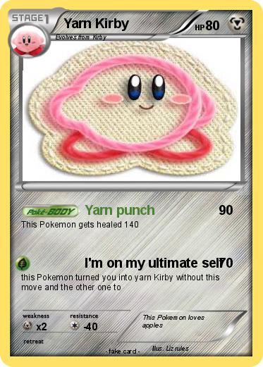 Pokemon Yarn Kirby