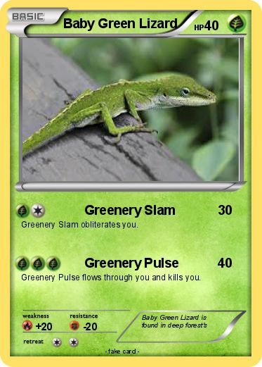 Pokemon Baby Green Lizard