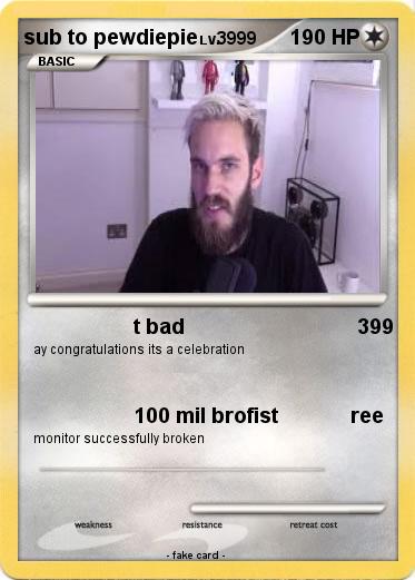 Pokemon sub to pewdiepie