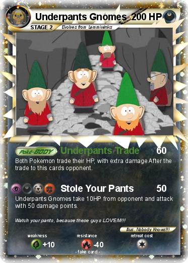 Pokemon Underpants Gnomes