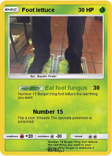 Pokemon Foot lettuce