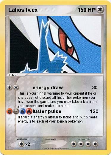 Pokemon Latios lv.ex