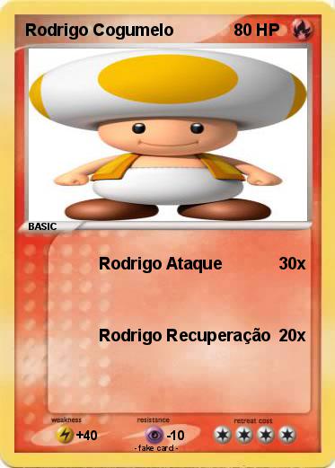 Pokemon Rodrigo Cogumelo