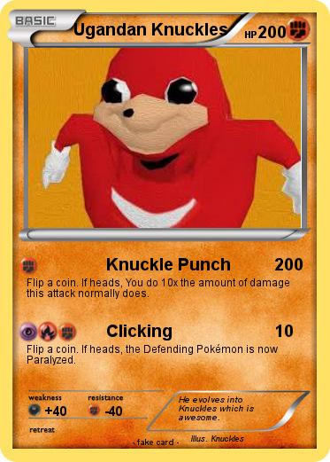 Pokemon Ugandan Knuckles