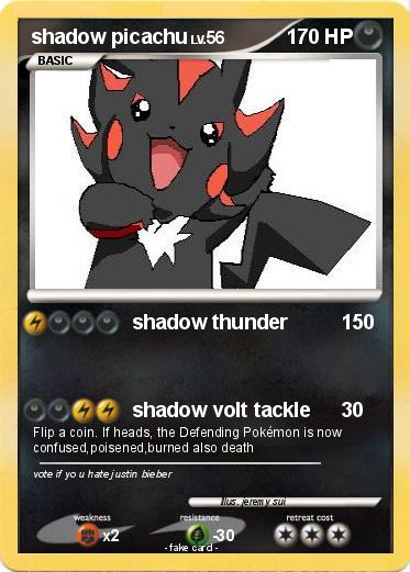 Pokemon shadow picachu