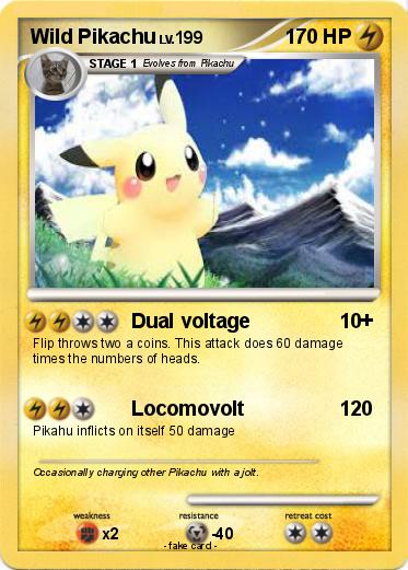 Pokemon Wild Pikachu