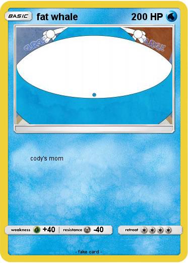 Pokemon fat whale