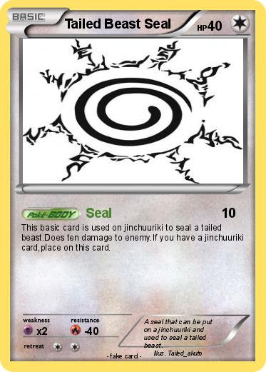 Pokemon Tailed Beast Seal
