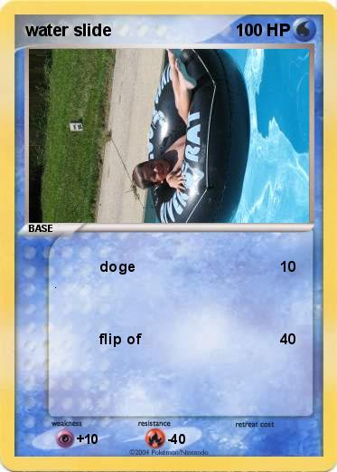 Pokemon water slide