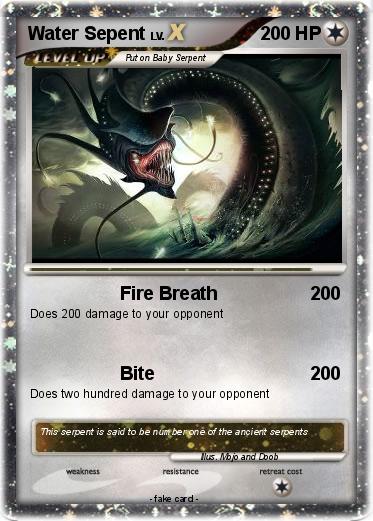 Pokemon Water Sepent
