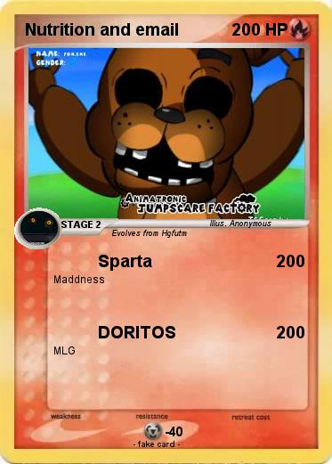 Pokemon Nutrition and email