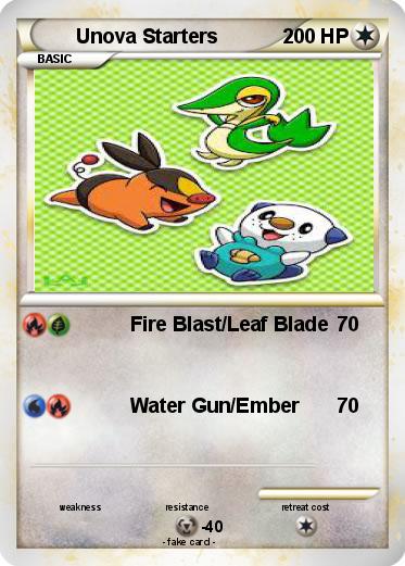 Pokemon Unova Starters