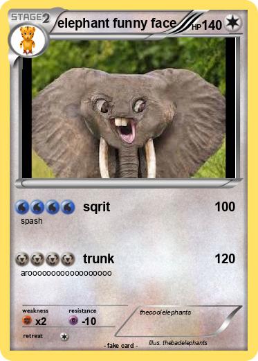 Pokemon elephant funny face