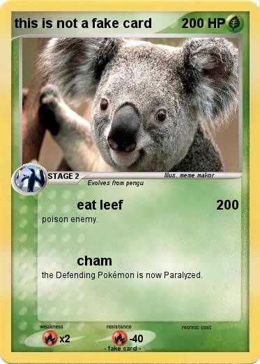 Pokemon this is not a fake card