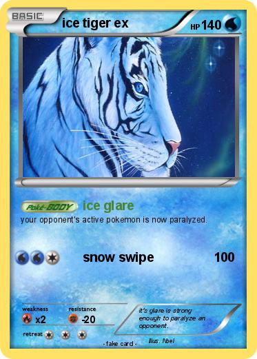 Pokemon ice tiger ex