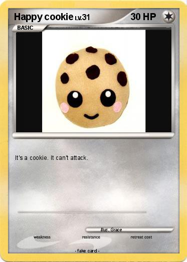 Pokemon Happy cookie