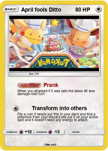 Pokemon April fools Ditto