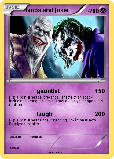 Pokemon tanos and joker