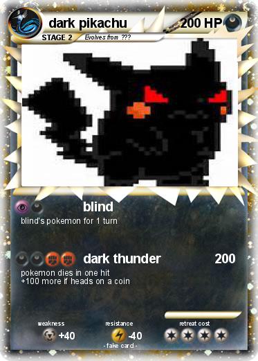Pokemon dark pikachu